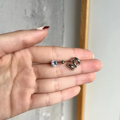 Aretes de acero inoxidable 6 - joyas resistentes al agua - Joyería Salomé Quito