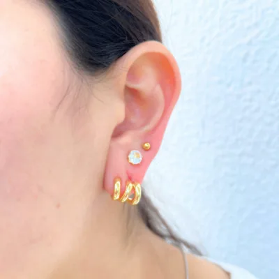 Aretes de acero inoxidable 7 - joyas resistentes al agua - Joyería Salomé Quito