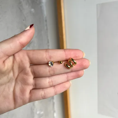 Aretes de acero inoxidable 8 - joyas resistentes al agua - Joyería Salomé Quito