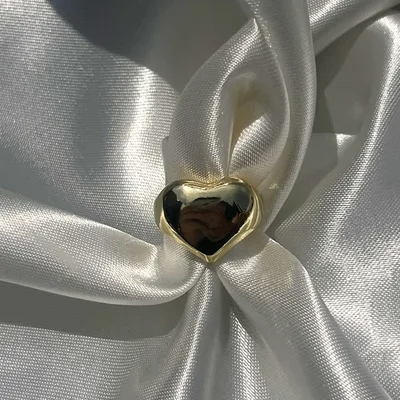 Anillo Corazon Bolita de acero inoxidable - no se oxida - Joyería Salomé Quito