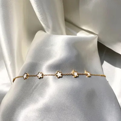 Pulsera Mini Flores de acero inoxidable - no se oxida - Joyería Salomé Quito